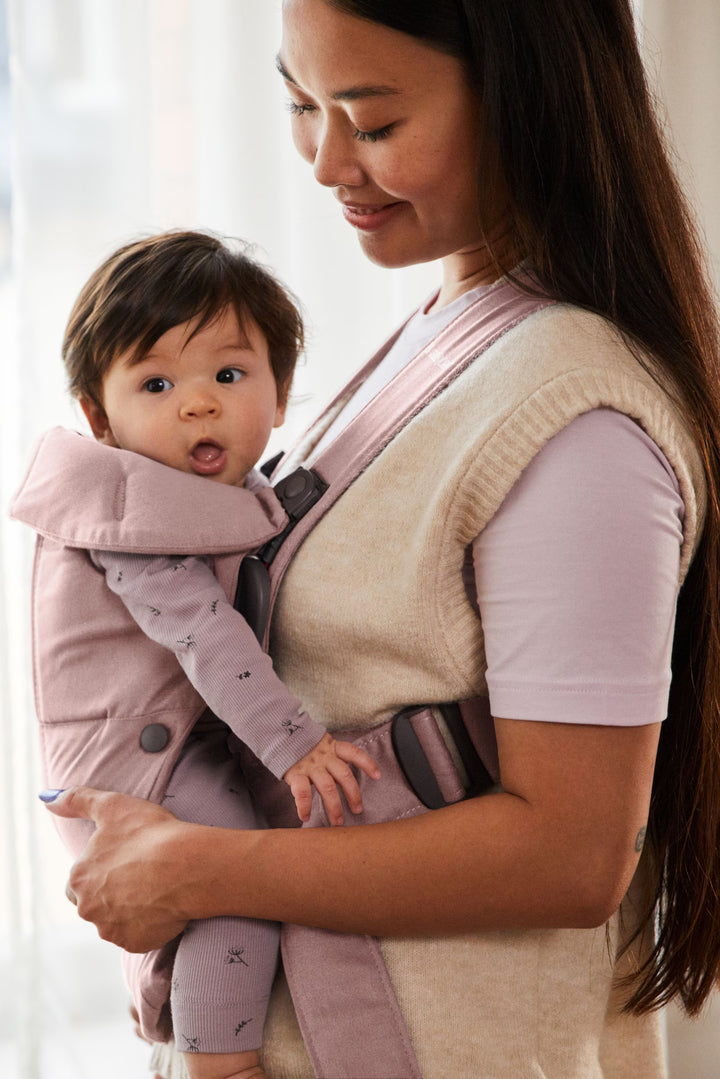 Baby Bjorn Baby Carrier Mini Woven (Dusty Pink)