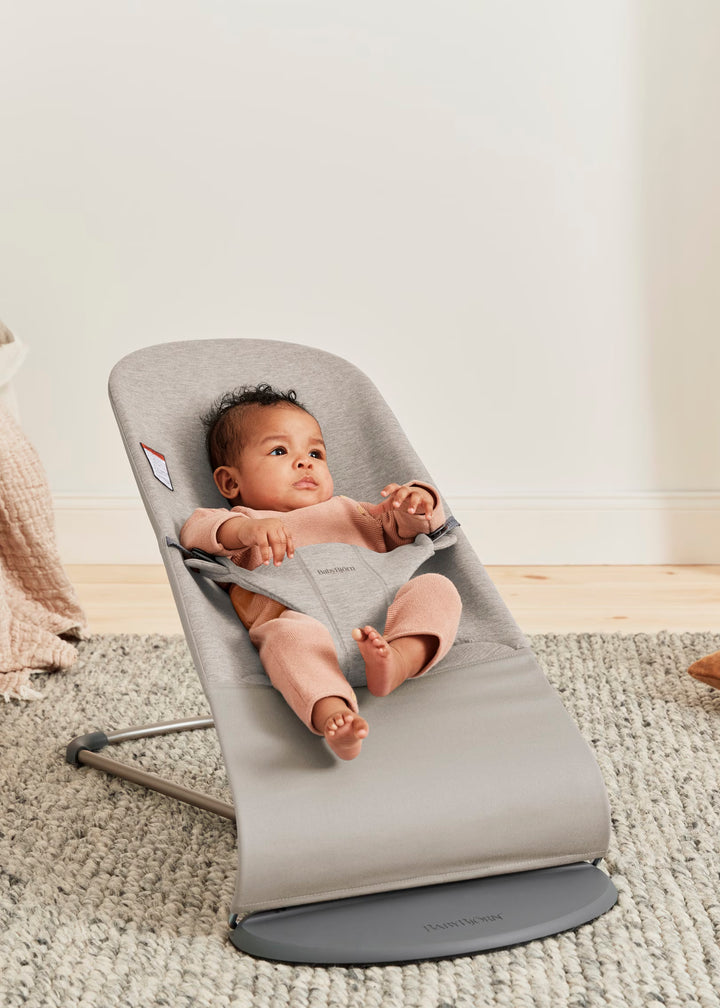 Baby Bjorn Bouncer Bliss 3D Jersey (Sand Grey/Dark Grey Frame)