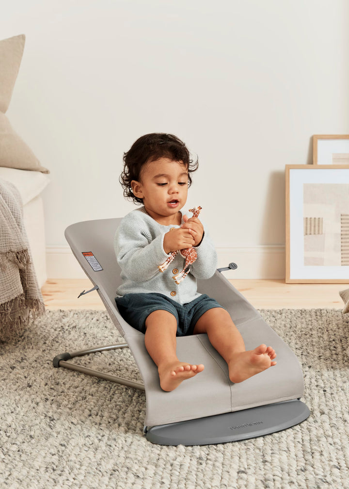 Baby Bjorn Bouncer Bliss 3D Jersey (Sand Grey/Dark Grey Frame)