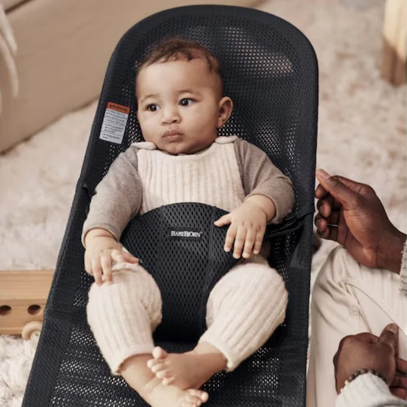 Baby Bjorn Bouncer Bliss & Baby Carrier Mini Bundle (Black/Landscape)