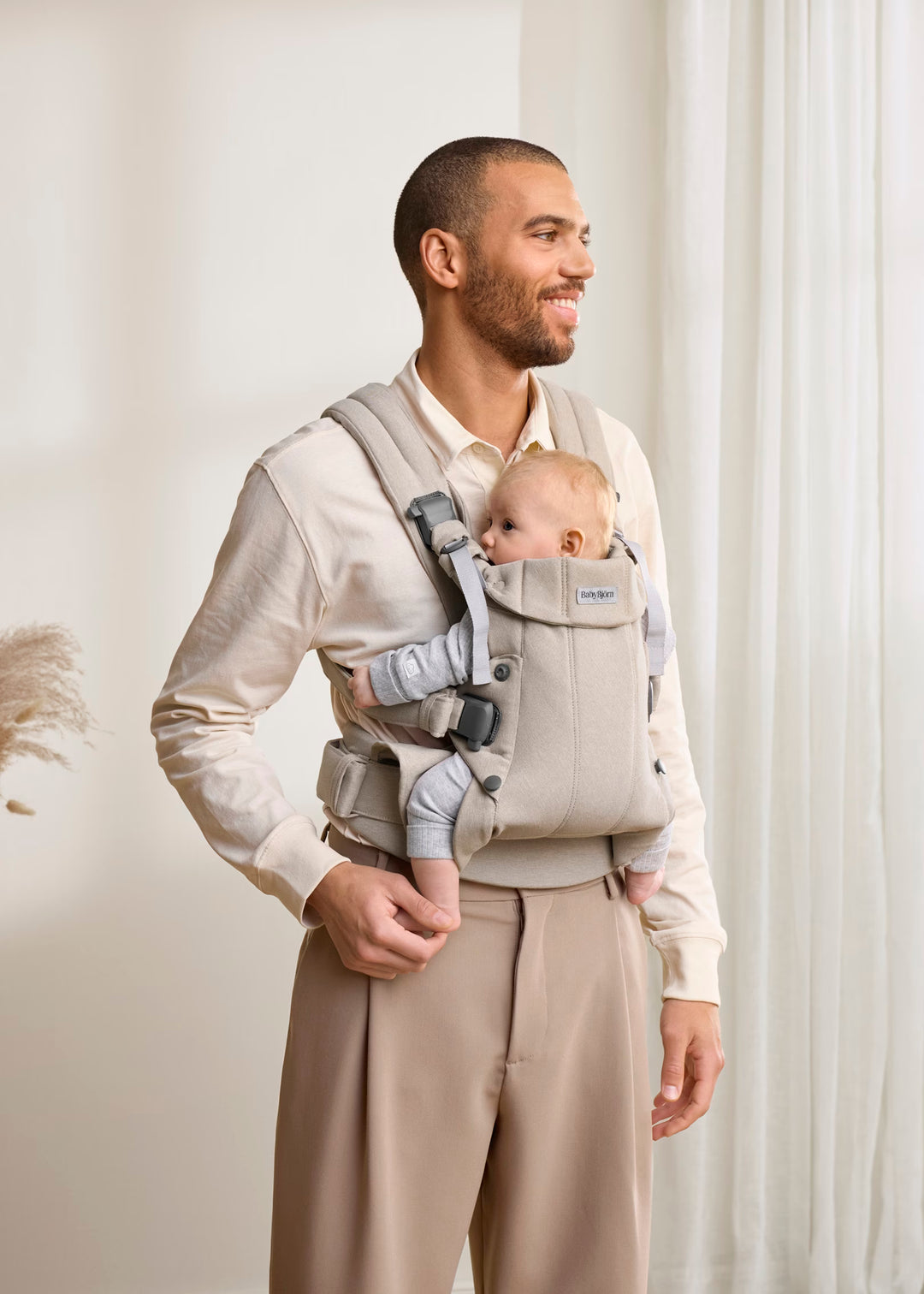Baby Bjorn Harmony Carrier Woven Melange (Light Beige)