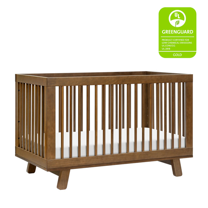 Babyletto Hudson 3-in-1 Crib with Toddler Bed Conversion Kit (Walnut)