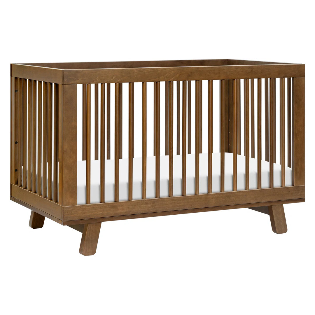 Babyletto Hudson 3-in-1 Crib with Toddler Bed Conversion Kit (Walnut)