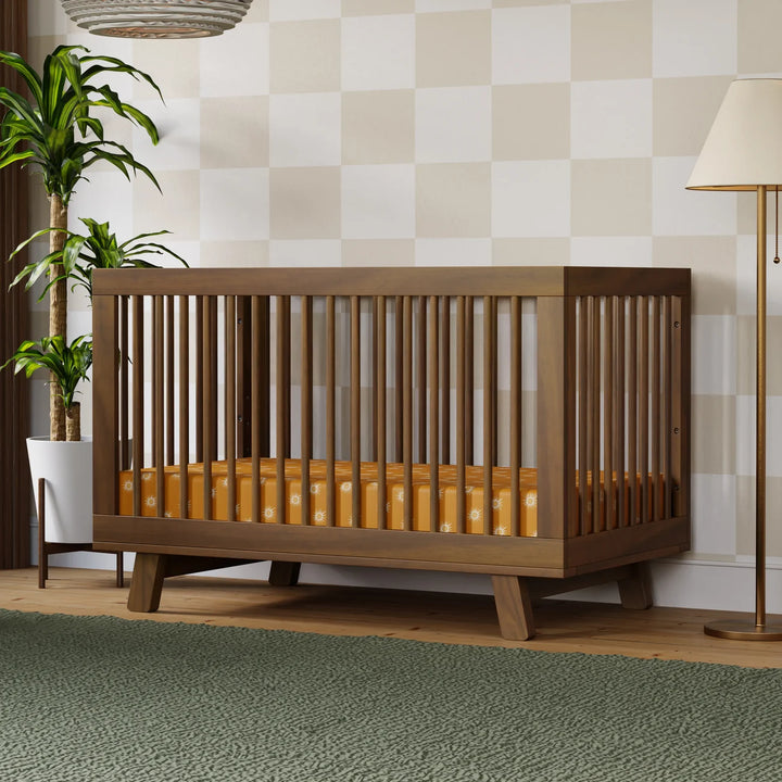 Babyletto Hudson 3-in-1 Crib with Toddler Bed Conversion Kit (Walnut)