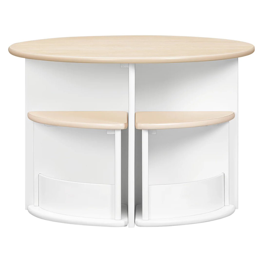 Babyletto Nessa Nesting Play Table (White/Washed Natural)