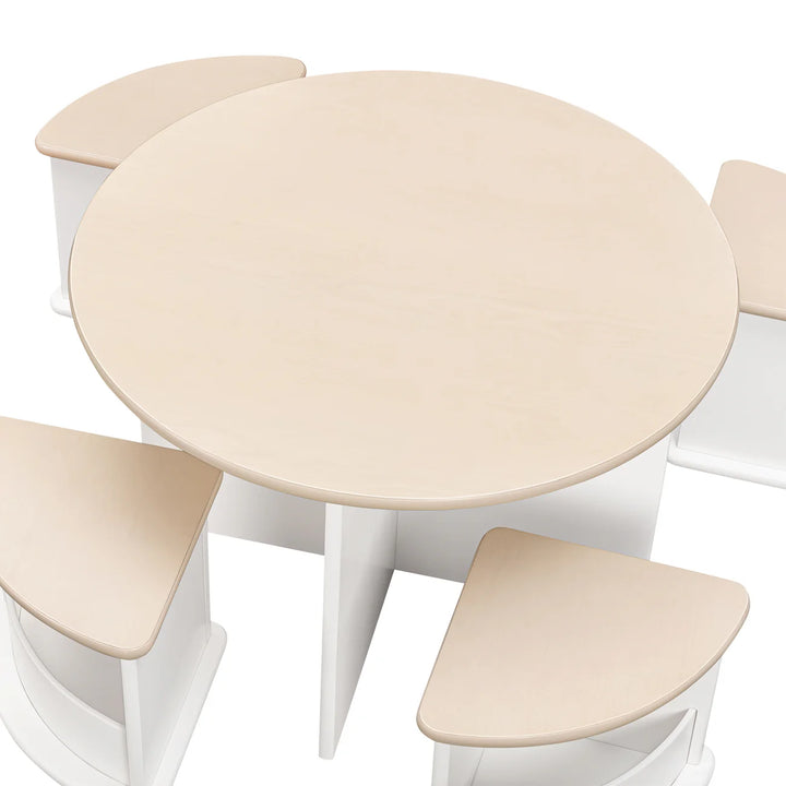 Babyletto Nessa Nesting Play Table (White/Washed Natural)