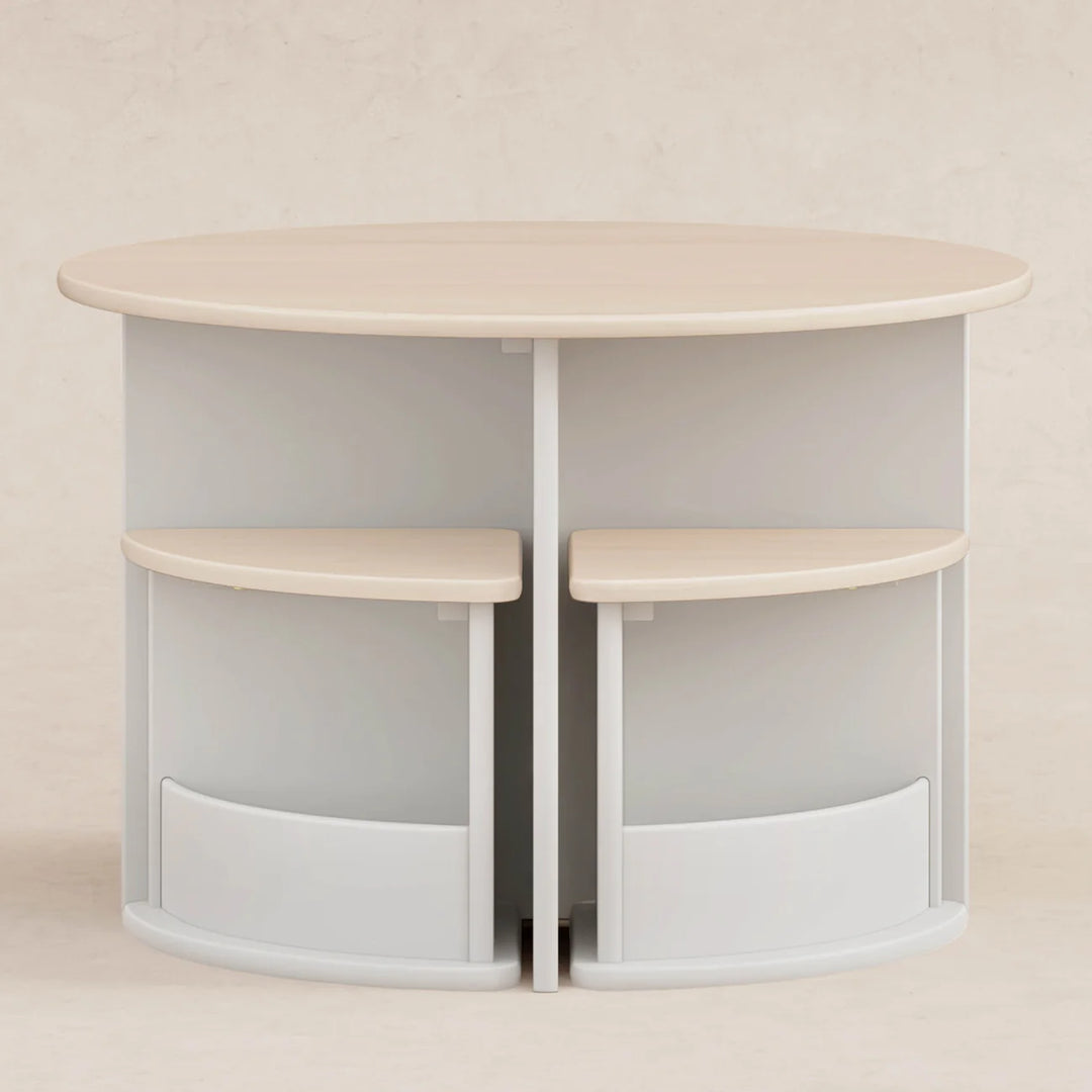 Babyletto Nessa Nesting Play Table (White/Washed Natural)