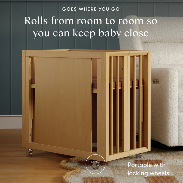 Babyletto Palma 8-in-1 Convertible All-Stages Crib (Honey)