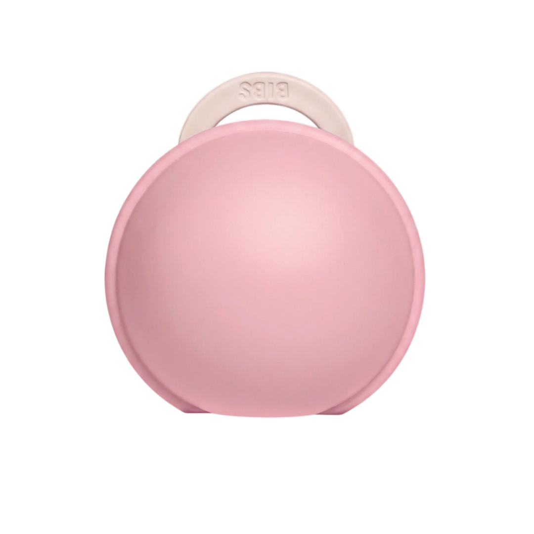 BIBS Colour Pacifier Round Latex &amp; Pacifier Case Mini (Vanilla/Baby Pink)