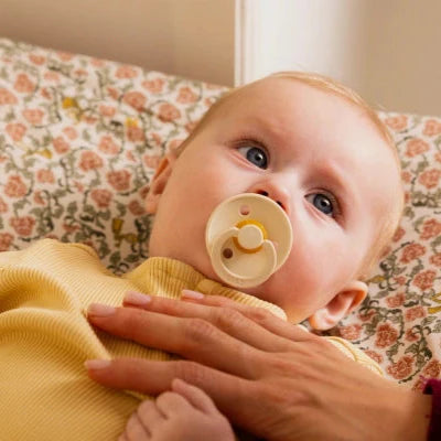 BIBS Colour Round Latex Pacifier 2pk (Luna/Deep Space)