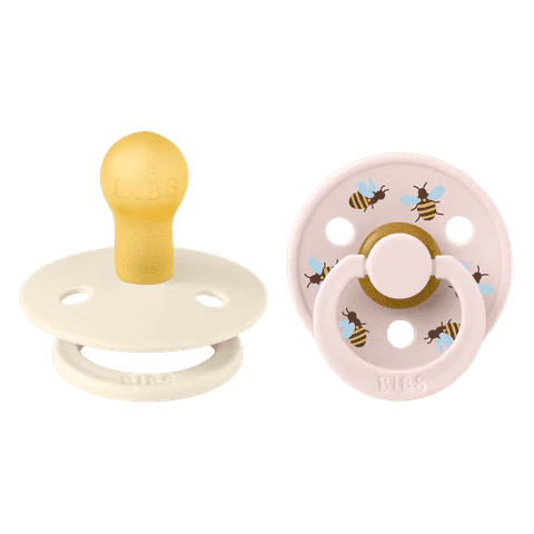 BIBS Studio Pacifier 2pk (Bumblebee/Ivory)