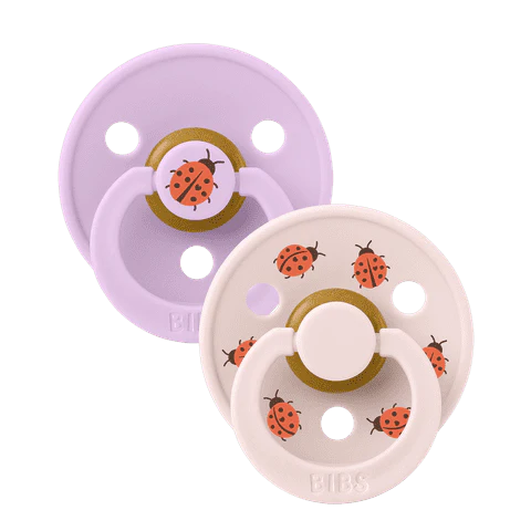 BIBS Studio Pacifier 2pk (Ladybug/Violet Sky)