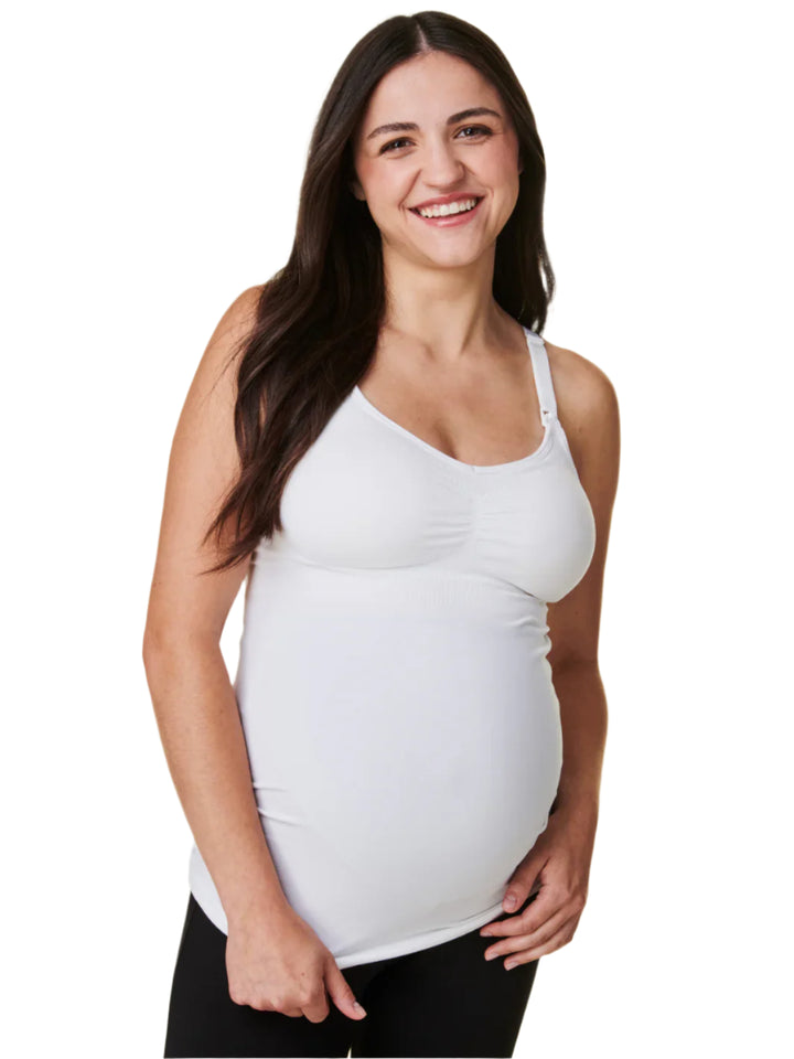Bravado Basics Slimming Maternity & Nursing Cami (White)