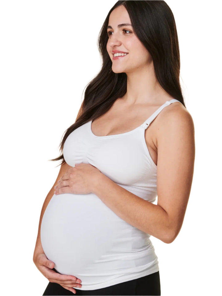 Bravado Basics Slimming Maternity & Nursing Cami (White)