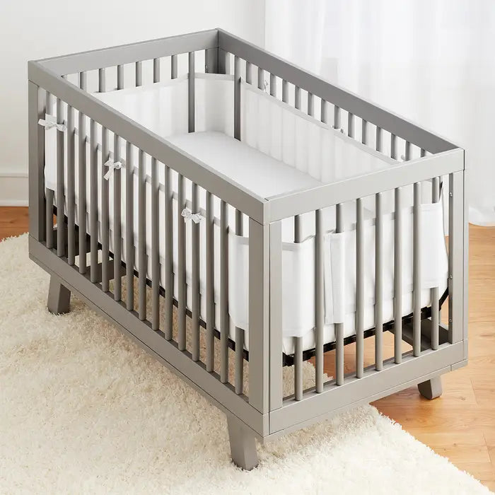 BreathableBaby Classic Breathable Mesh Crib Liner (White)
