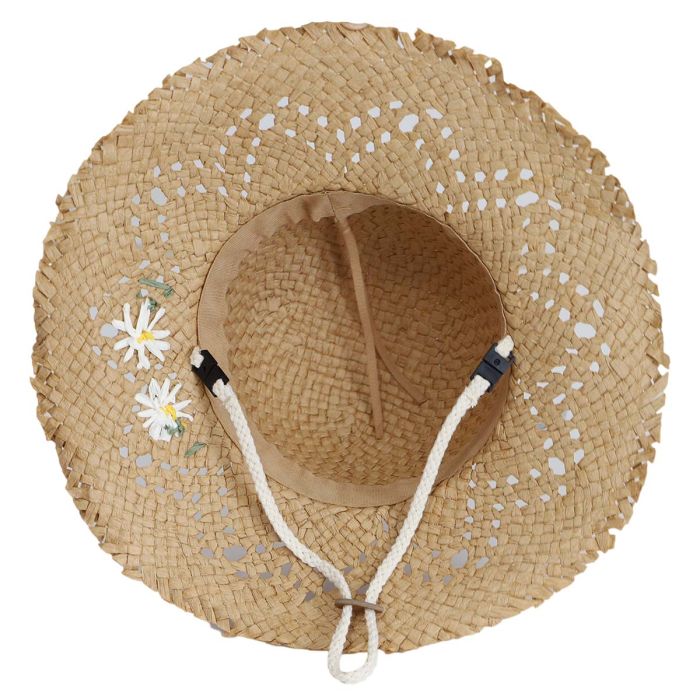 Calikids S2627 Straw Beach Hat (Daisy)