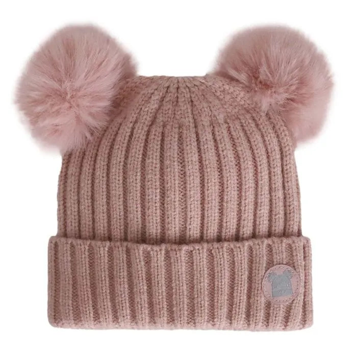 Calikids W2209 Knit Baby Hat (Misty Rose)
