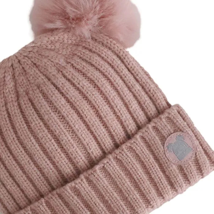 Calikids W2209 Knit Baby Hat (Misty Rose)