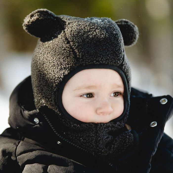 Calikids W2520 Teddy Bear Balaclava (Black Ink)