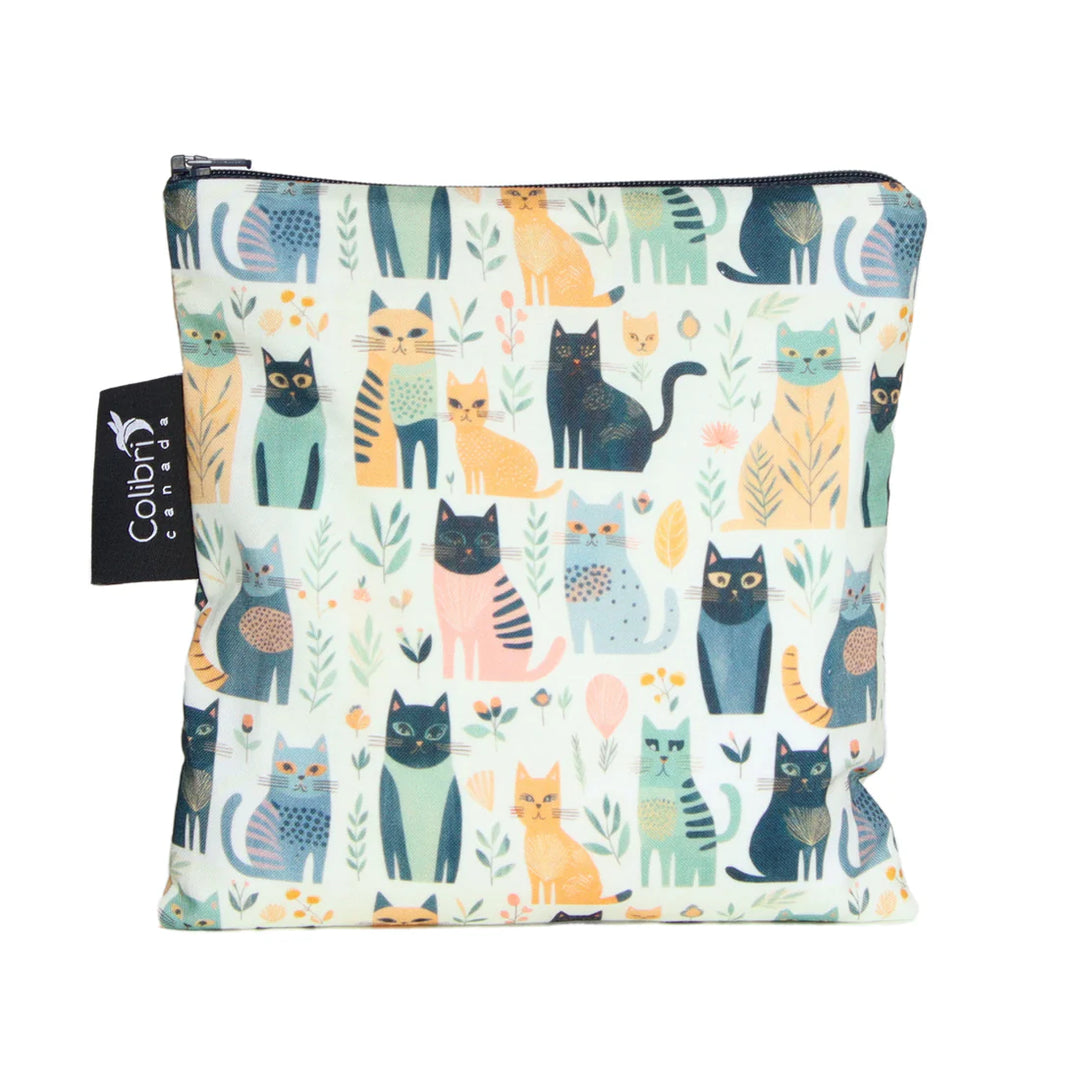 Colibri Reusable Snack Bag Large (Cats)