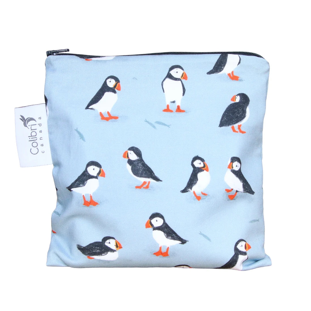Colibri Reusable Snack Bag Large (Puffins)