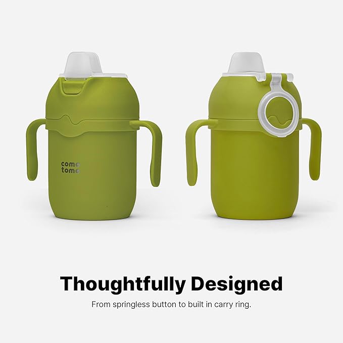 Comotomo 8oz Toddler Tumbler Insulated Sippy Cup (Green)