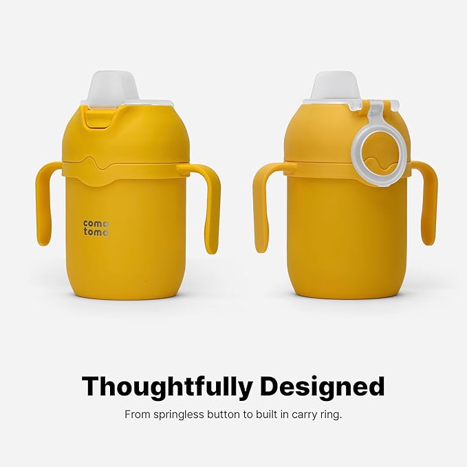 Comotomo 8oz Toddler Tumbler Insulated Sippy Cup (Yellow)