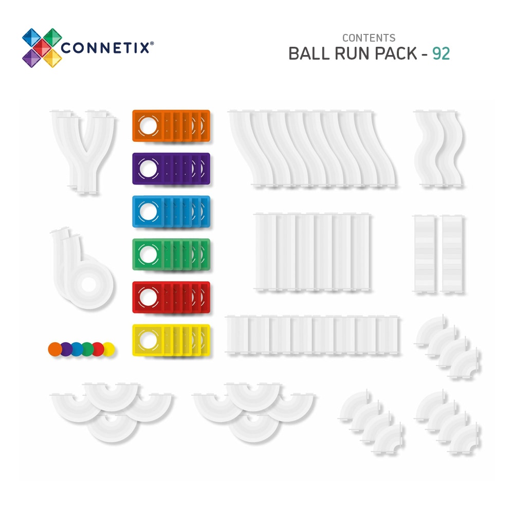 Connetix Ball Run Pack (Rainbow)