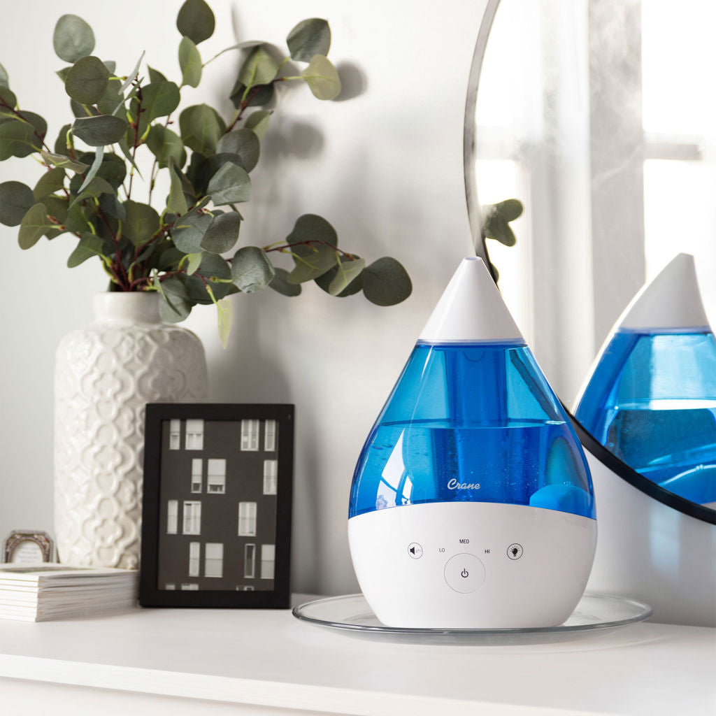 Crane Drop Cool Mist Humidifier (Blue)