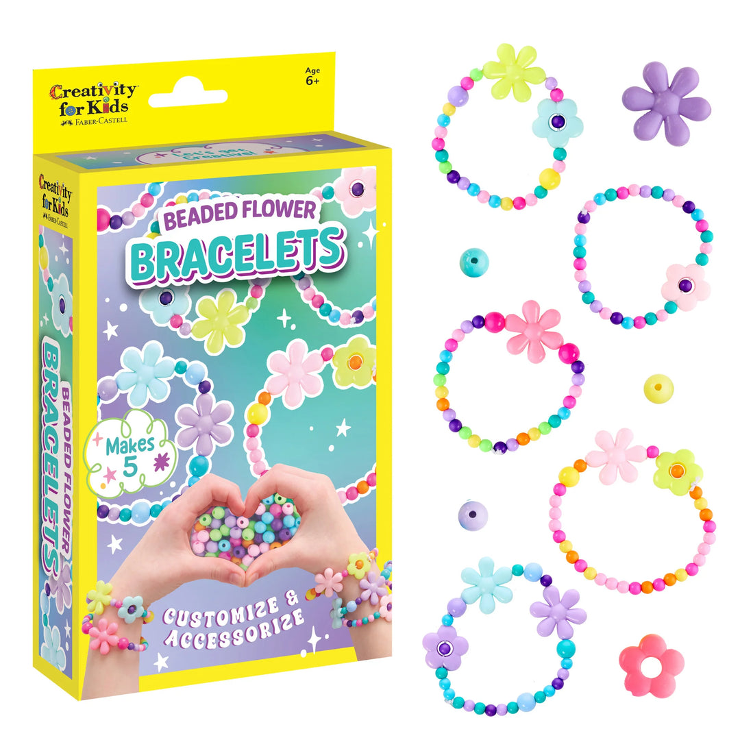Creativity for Kids Beaded Flower Bracelets Mini Kit
