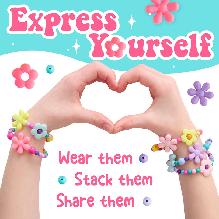 Creativity for Kids Beaded Flower Bracelets Mini Kit