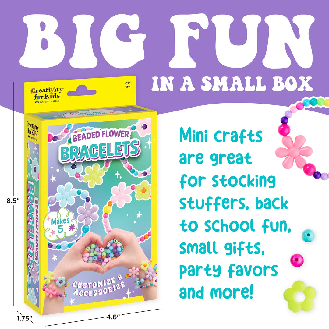 Creativity for Kids Beaded Flower Bracelets Mini Kit