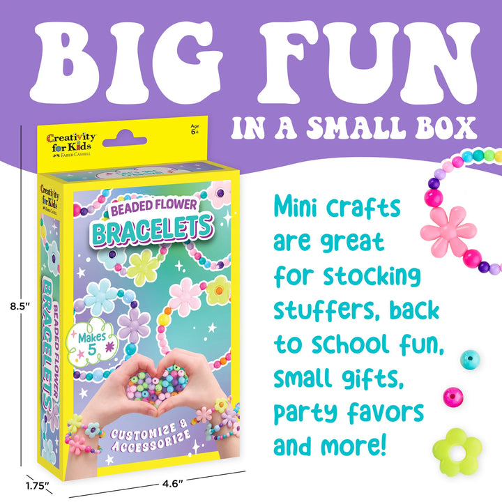 Creativity for Kids Beaded Flower Bracelets Mini Kit