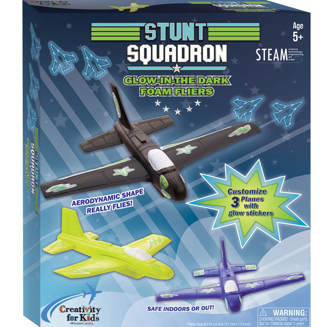 Creativity for Kids Stunt Squadron Glow-In-The-Dark Foam Fliers