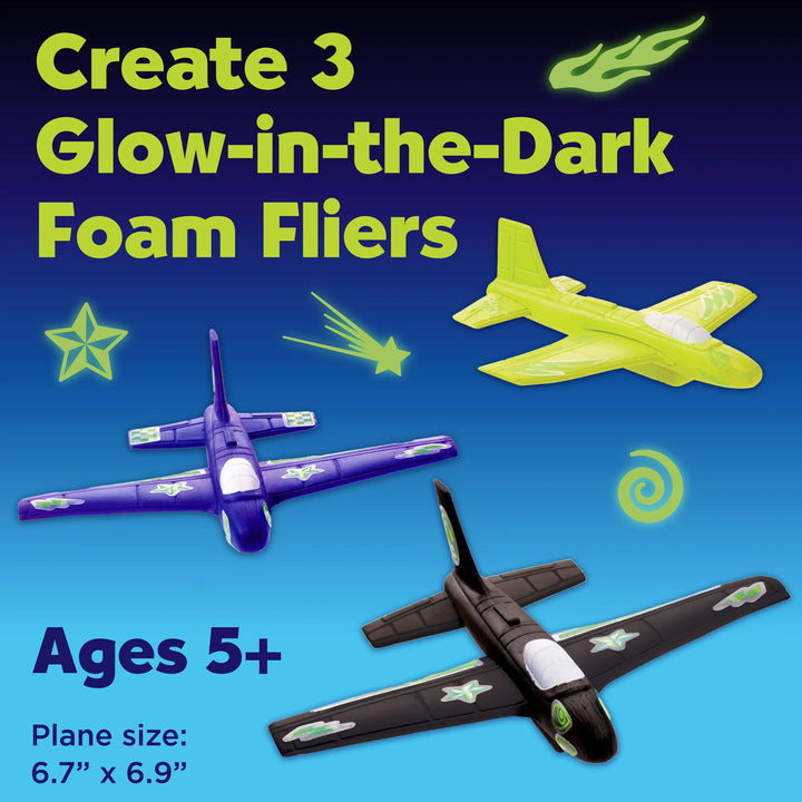 Creativity for Kids Stunt Squadron Glow-In-The-Dark Foam Fliers