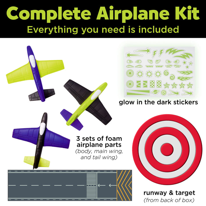 Creativity for Kids Stunt Squadron Glow-In-The-Dark Foam Fliers