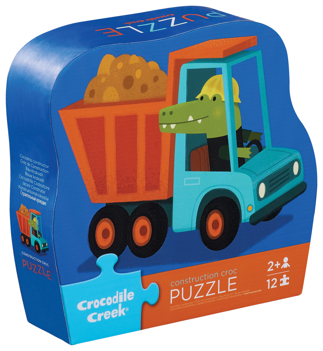 Crocodile Creek 12-Piece Mini Puzzle (Construction Crocodile)