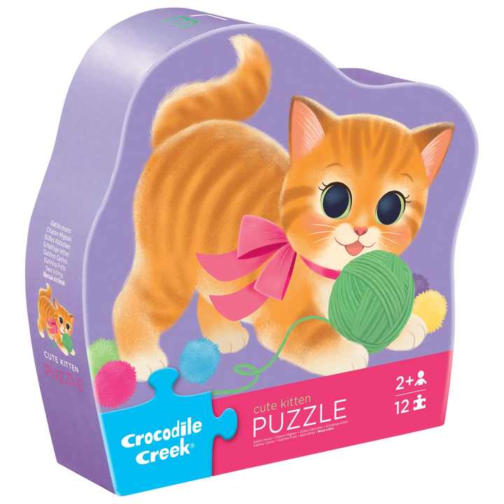 Crocodile Creek 12-Piece Mini Puzzle (Cute Kitten)