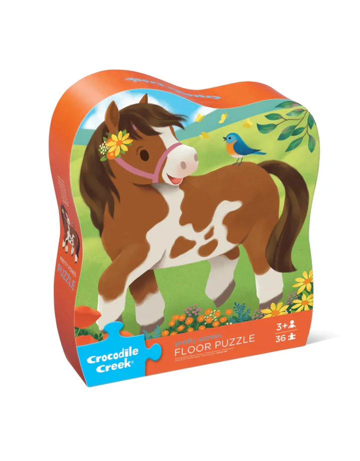 Crocodile Creek 36-Piece Floor Puzzle (Pretty Ponies)