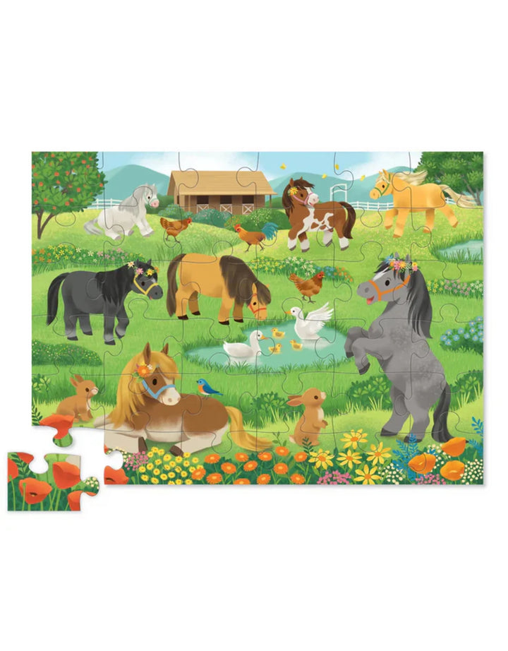 Crocodile Creek 36-Piece Floor Puzzle (Pretty Ponies)