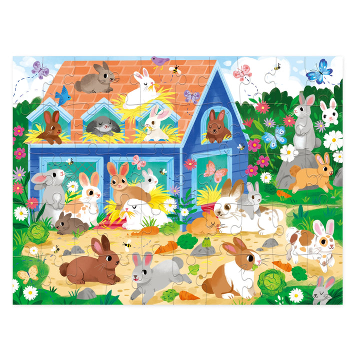 Crocodile Creek 50-Piece House Puzzle (Bunny House)
