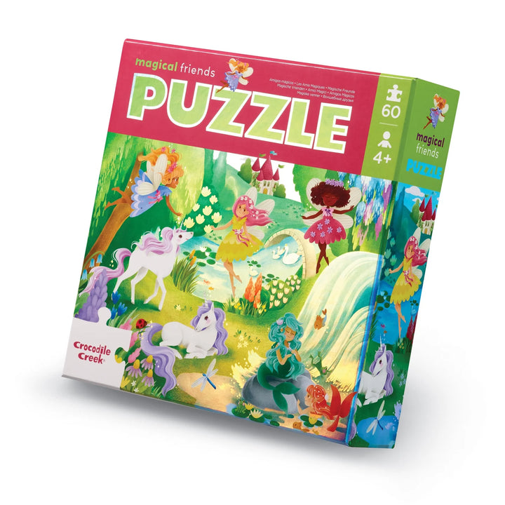 Crocodile Creek 60-Piece Holographic Puzzle (Magical Friends)