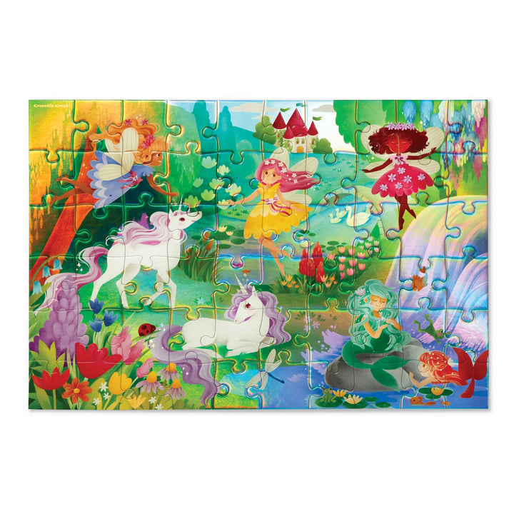 Crocodile Creek 60-Piece Holographic Puzzle (Magical Friends)