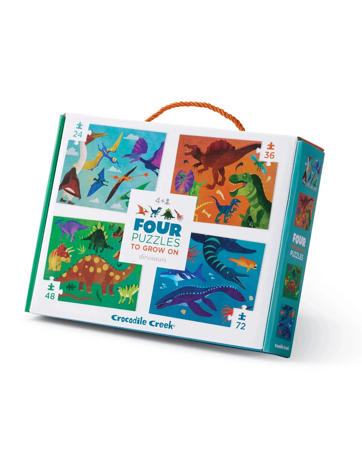Crocodile Creek Four Puzzles (Dinosaurs)
