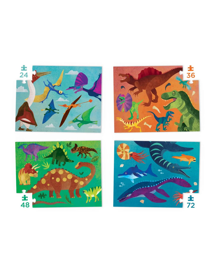 Crocodile Creek Four Puzzles (Dinosaurs)