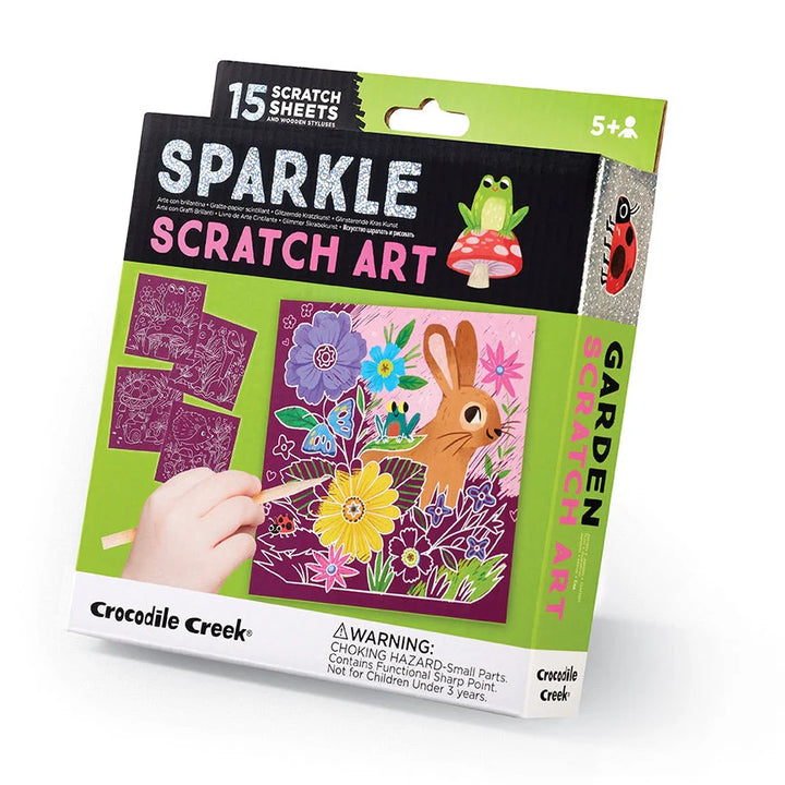 Crocodile Creek Sparkle Scratch Art (Garden)