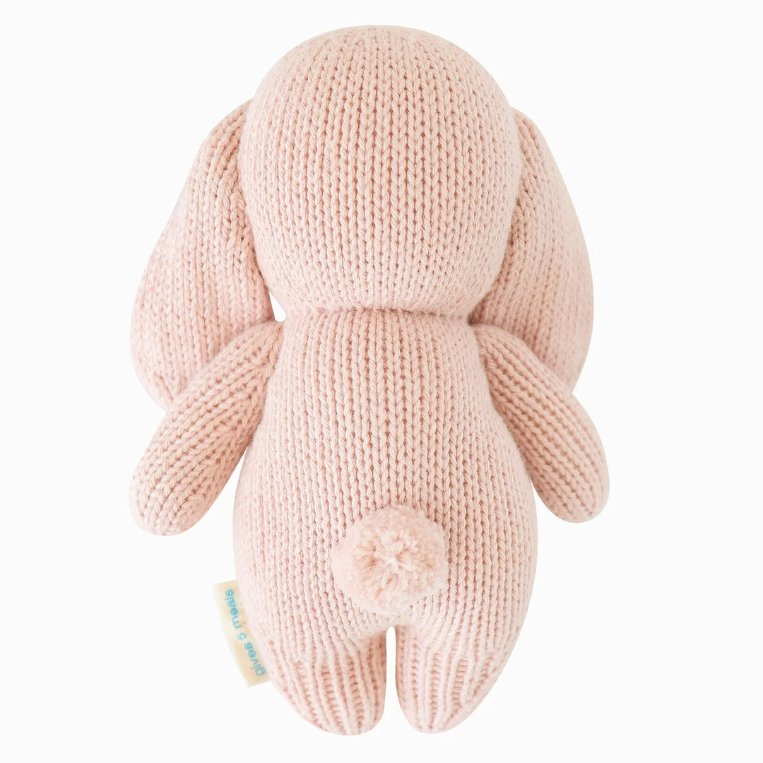 Cuddle + Kind Baby Animal Knit Doll (Rose Bunny)