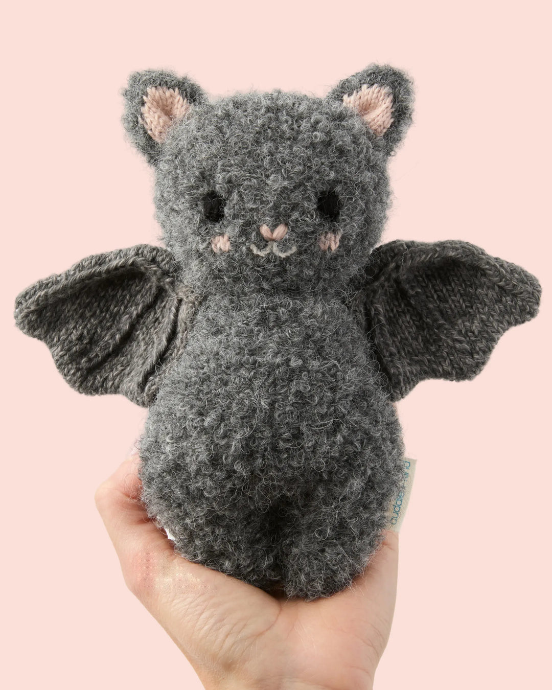 Cuddle + Kind Baby Animal Knit Doll (Charcoal Bat)