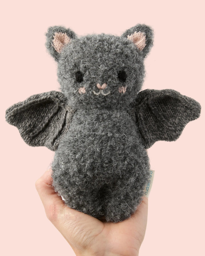 Cuddle + Kind Baby Animal Knit Doll (Charcoal Bat)