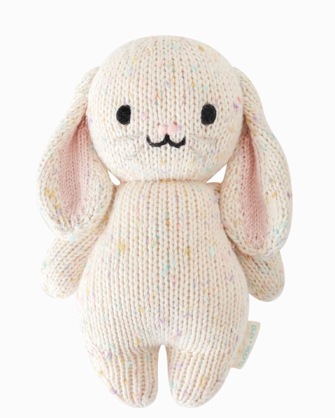 Cuddle + Kind Baby Animal Knit Doll (Confetti Bunny)
